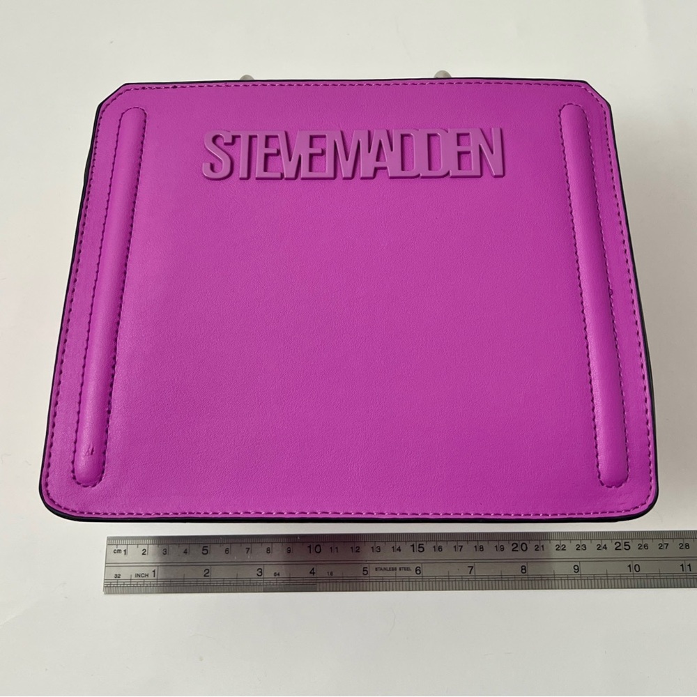 Steve Madden Fuscia Evelyn Crossbody Bag, never used - Picture 5 of 8
